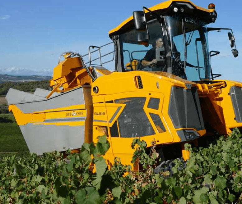 A Harvest Machine in the Middle of the Field