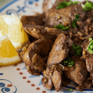 Sauteed Chicken Livers
