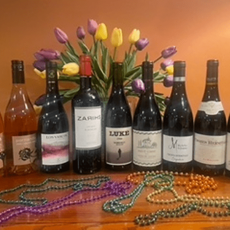 Syrah Wines Lineup with Beads
