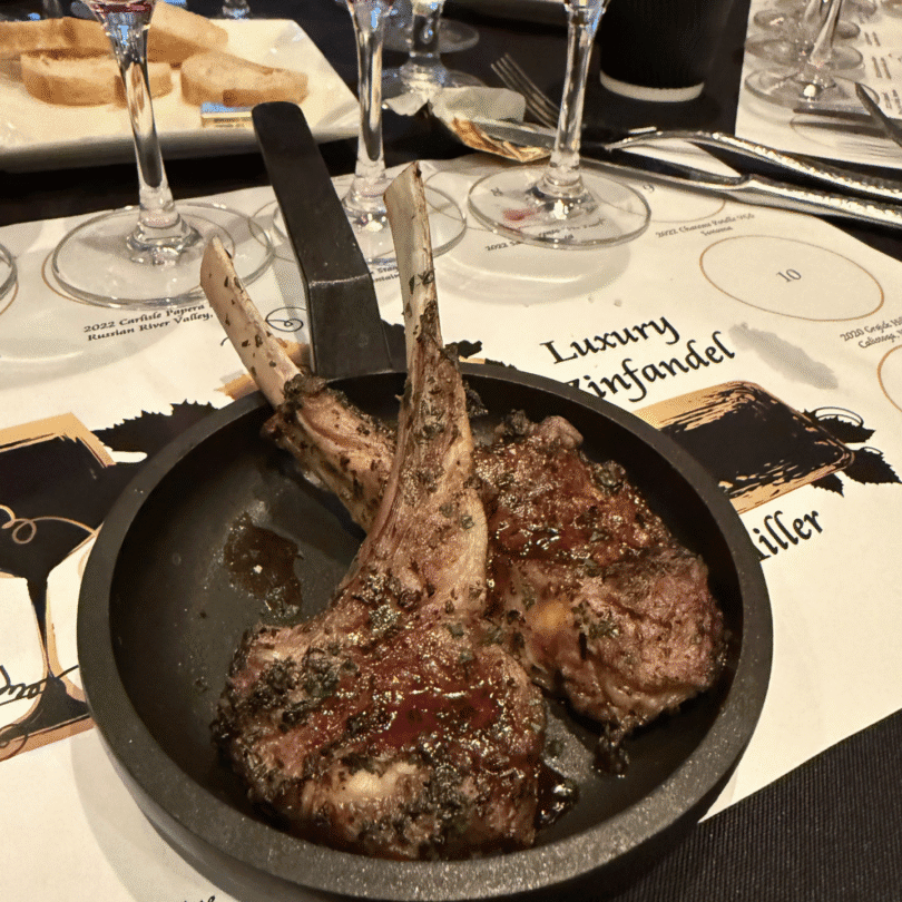 Zin - lamb lollipops Hilton